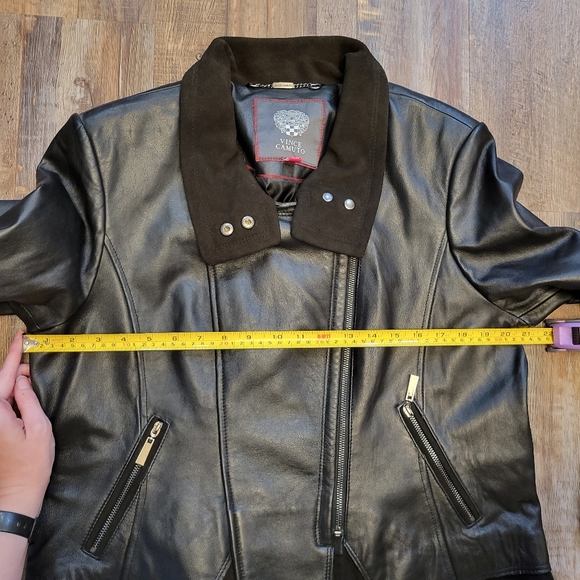 Vince Camuto 100% real lamb napa leather jacket - Picture 9 of 10